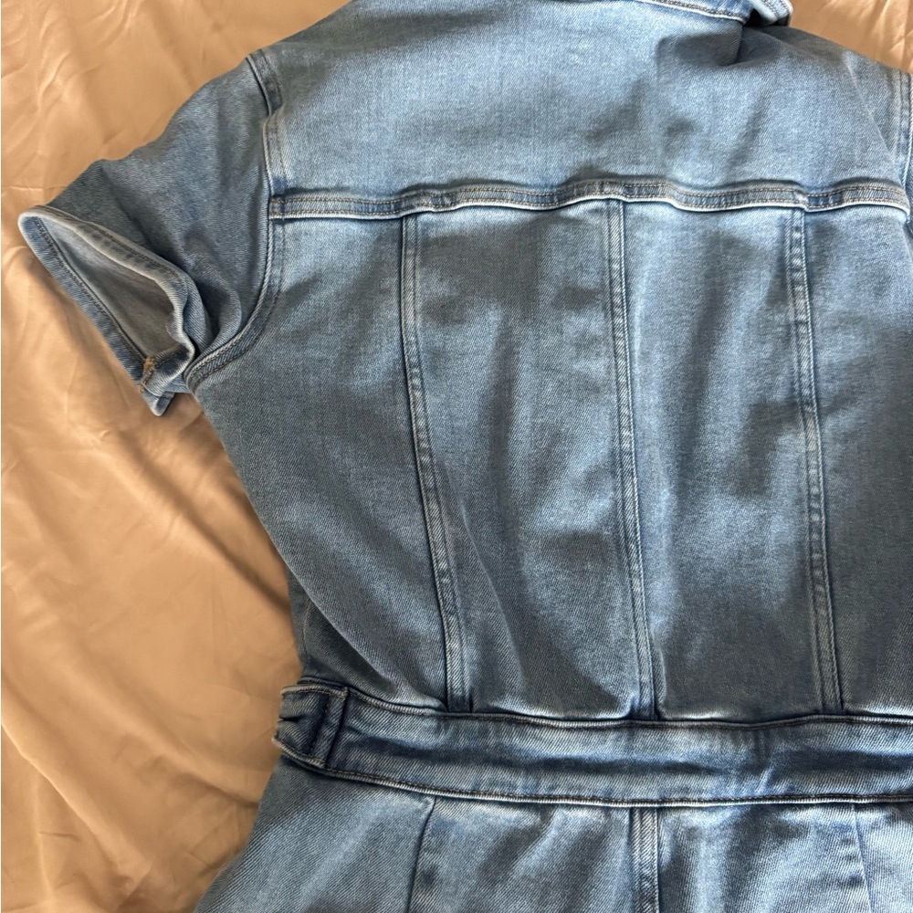 Good American Blue Denim Romper - Picture 11 of 12
